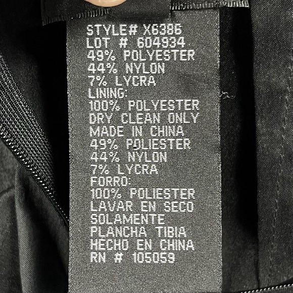 VTG XSCAPE by Joanna Chen Strapless Tiered Ruffle Mermaid Maxi Dress Black SZ 8 - Picture 13 of 13